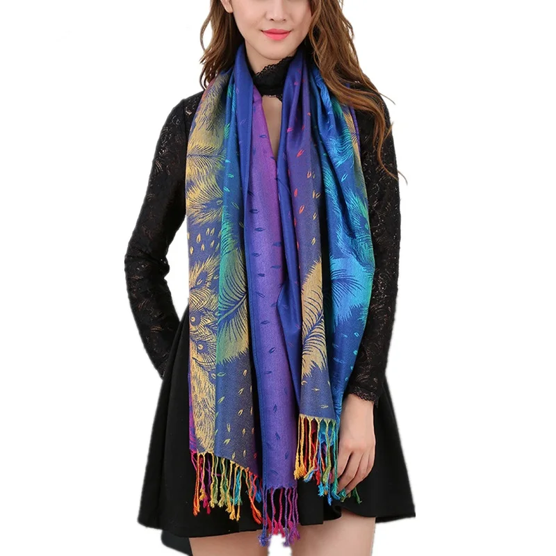 Женские ботильоны в ретро стиле этническом с цветочным узором бахромой теплые зимние весенние дорожные пашмины шарф шарфы и