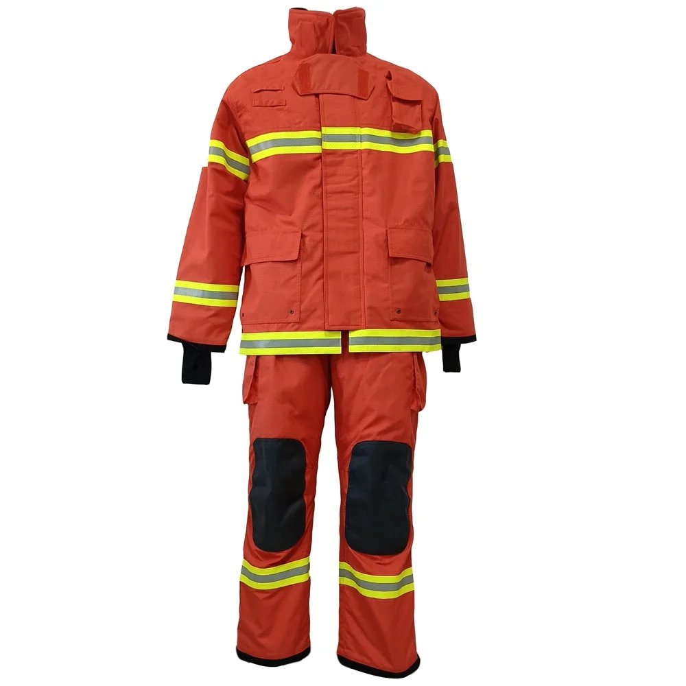 JJXF Nomex IIIA fireman fire proof jackets and pants fire suit