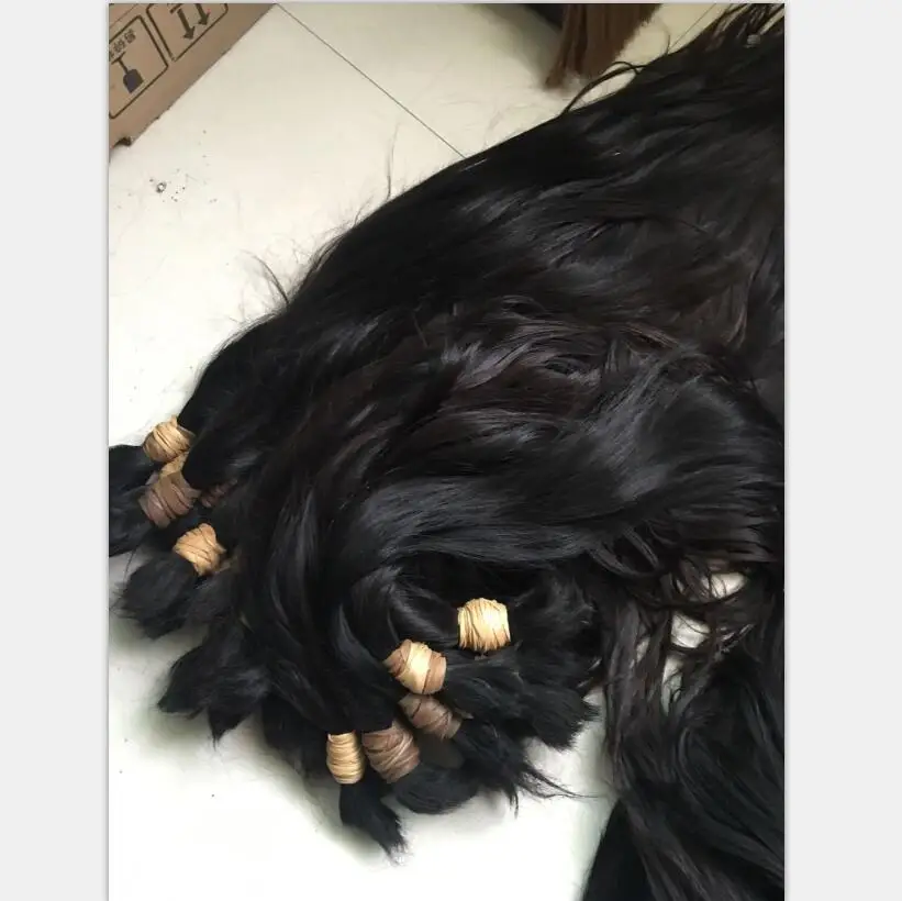 Unprocessed raw virgin human hair  no chemical treated  cuticle intact hair vendors cuticle aligned hair bulk