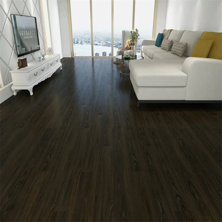 4mm 5mm 6mm Thickness Waterproof Plastic Vinyl SPC Flooring Anti- slip with EVA pad