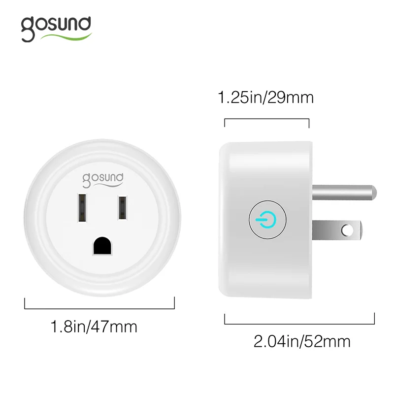 
Gosund Wholesale Multi-Function Wifi Smart Plug 220V Tuya APP Remote Control Timer Socket 