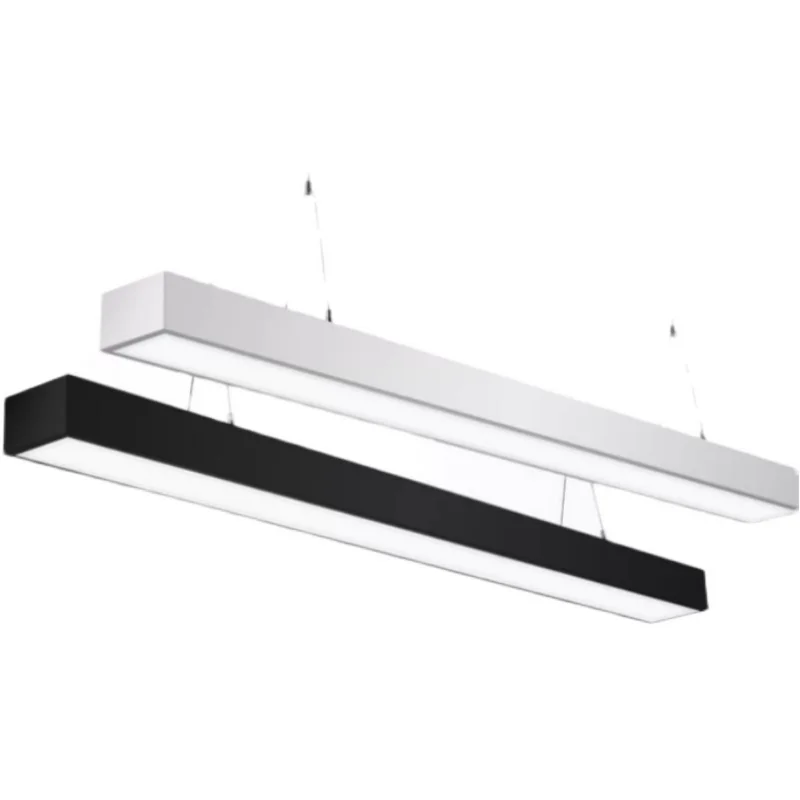Philips led strip light Fangtong industrial wind rectangular live stream special shadowless classroom office chandelier