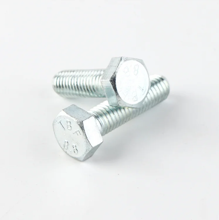 High strength GB5783 industrial hexagon head screw M6 M8 M10 M12 galvanized hexagon bolt