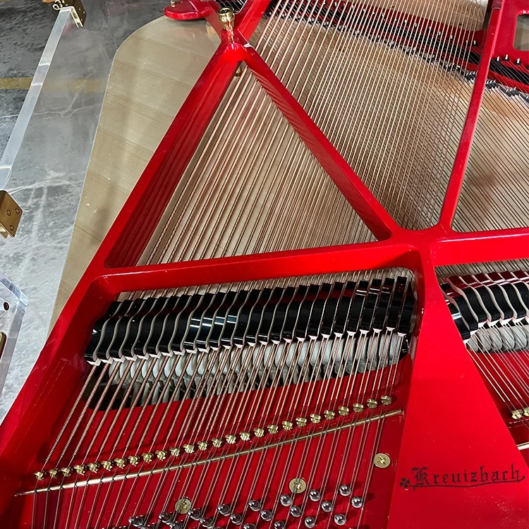 KG-186 Red High-end professional mechanical transparent grand Acoustic piano