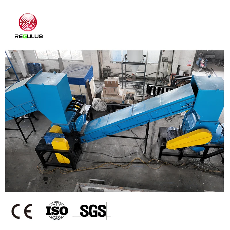 PP PE Soft Materials Shredding Line PE Film PP Shopping Bags Washing Recycling Line