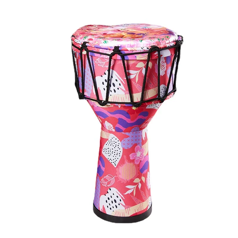 Окрашенный Африканский Djembe веревочный барабан сумка и ремешок из углеродного волокна