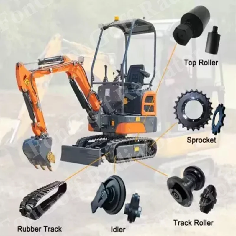 Нижний роликовый направляющий ролик для Bobcat E26 E32 E42 331 225 328 329 E34