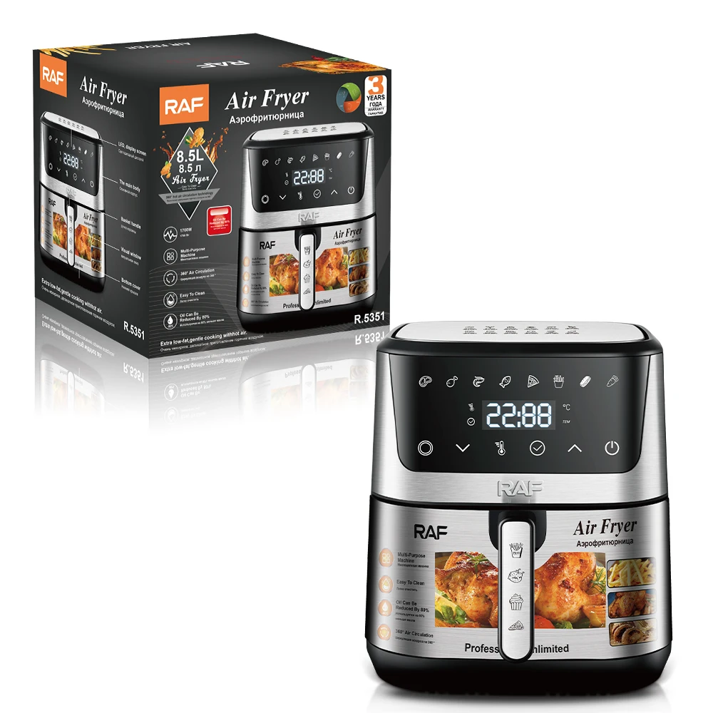 RAF Multifunctional All In 1 Good Quality 8.5L Electric Air Fryers Cooker For Sale With Grill Digital Air Fryers On Sale
