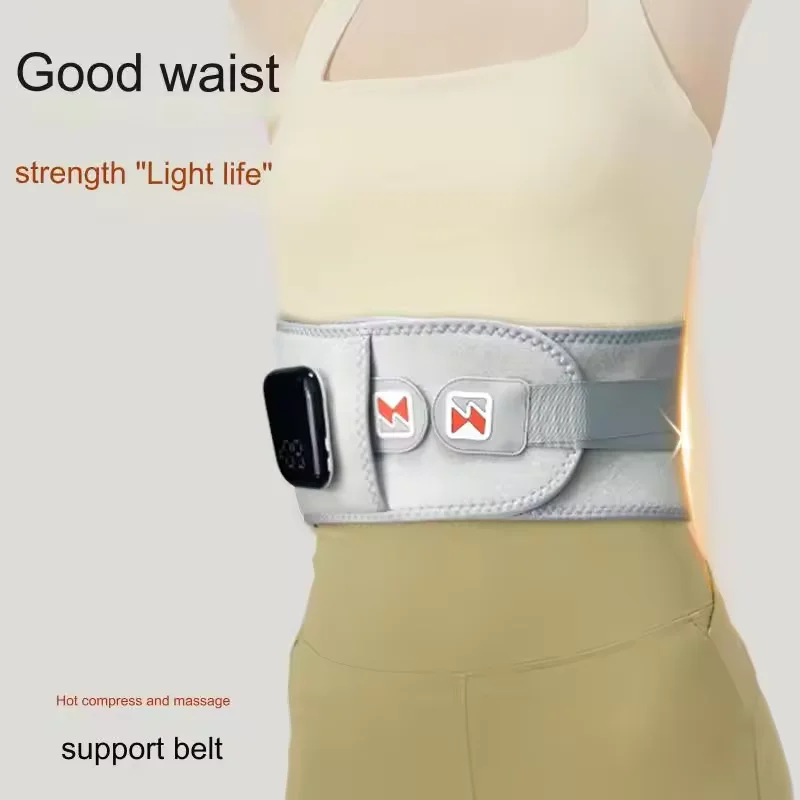 Cordless Heating Pad for Back Pain Relief Lumbar Massager with Heat Heated Back Belt Abdomen Warmer Lumbar Support