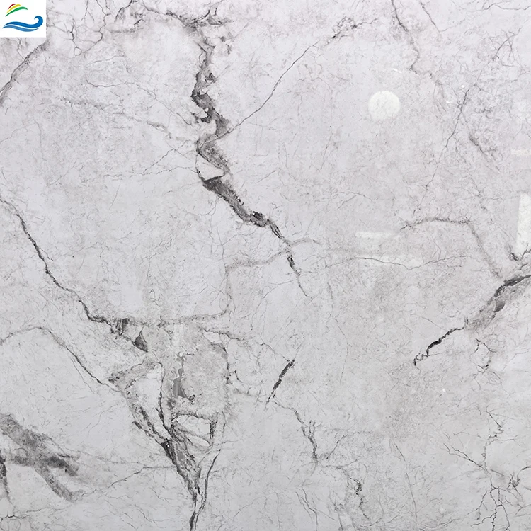 Factory Price High Quality  600x600 Gloss  White Black  Marble Glazed Flooring Wall Tiles Full Polished Floor Porcelain Tile