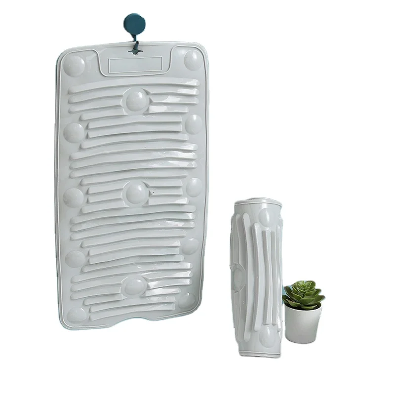 Washing board household small washing board silicone multifunctional folding board mini soft rubber kneeling punishment artifact