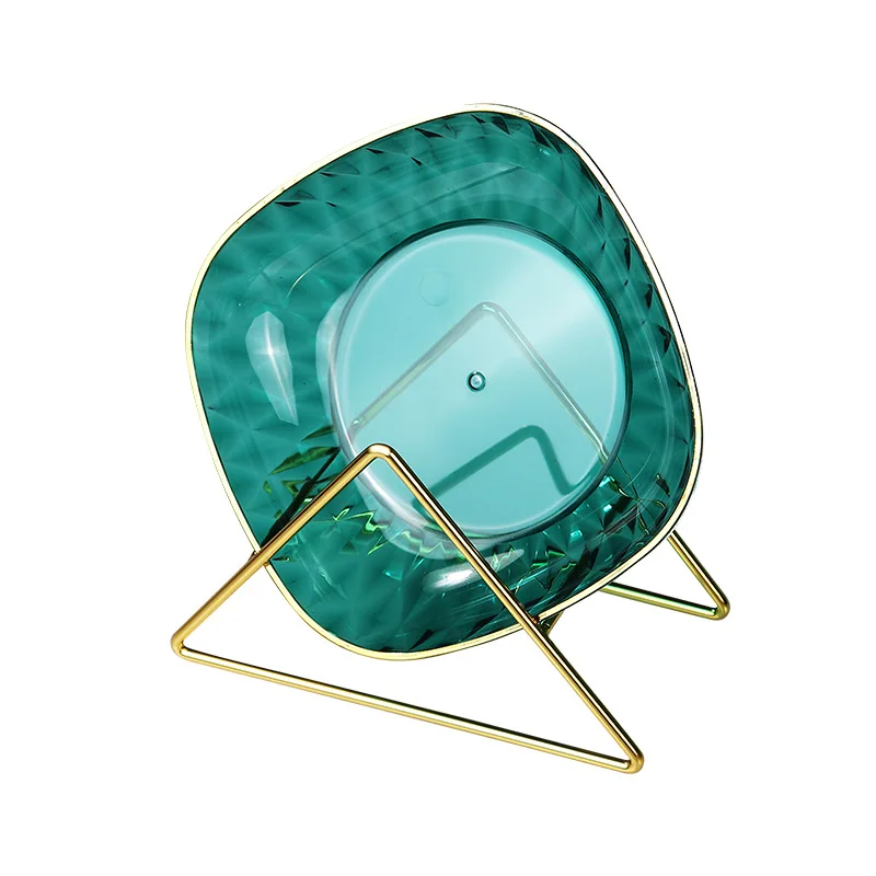 Hot Selling Creative Living Room Restaurant Vintage Snack Food Dish Fruit Glass Plate Square Snack Home Plastic Fruit Plate