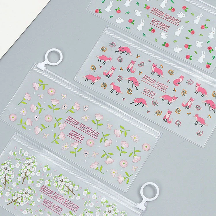 Wholesale Custom logo Frosted Plastic pouch bag zipper for pencils Zip Lock Self Sealing Bag Zipper Bags printed logo