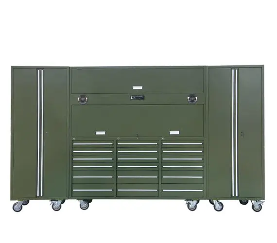 Workbench Tool Box/Trolley/Handcart Garage Tool Cabinet Set Hanging Tool Box With Tool Rack Workshop Garage Storage