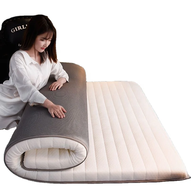 Bedroom knitted fabric 10cm memory sponge cheap mattress topper with knitted fabric