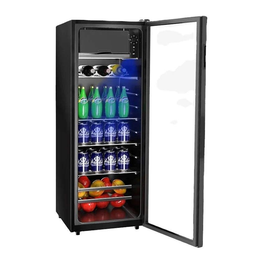 118 L BEVERAGE COOLER / / GLASS DOOR MINIBAR  / SC-76