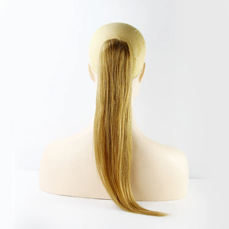 Wholesale Cheap 100% Human Hair cuticle Aligned Virgin Brazilian Hair long Ponytail human Hair Ponytails