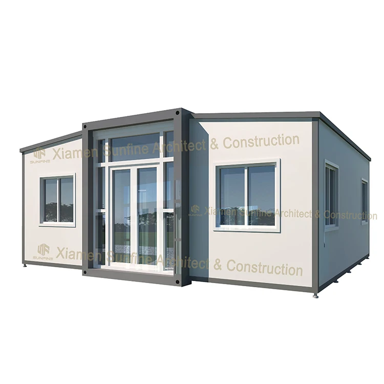 Wholesale shipping prefabricated duplex houses mansion cost living container tiny home beach house prefab home store