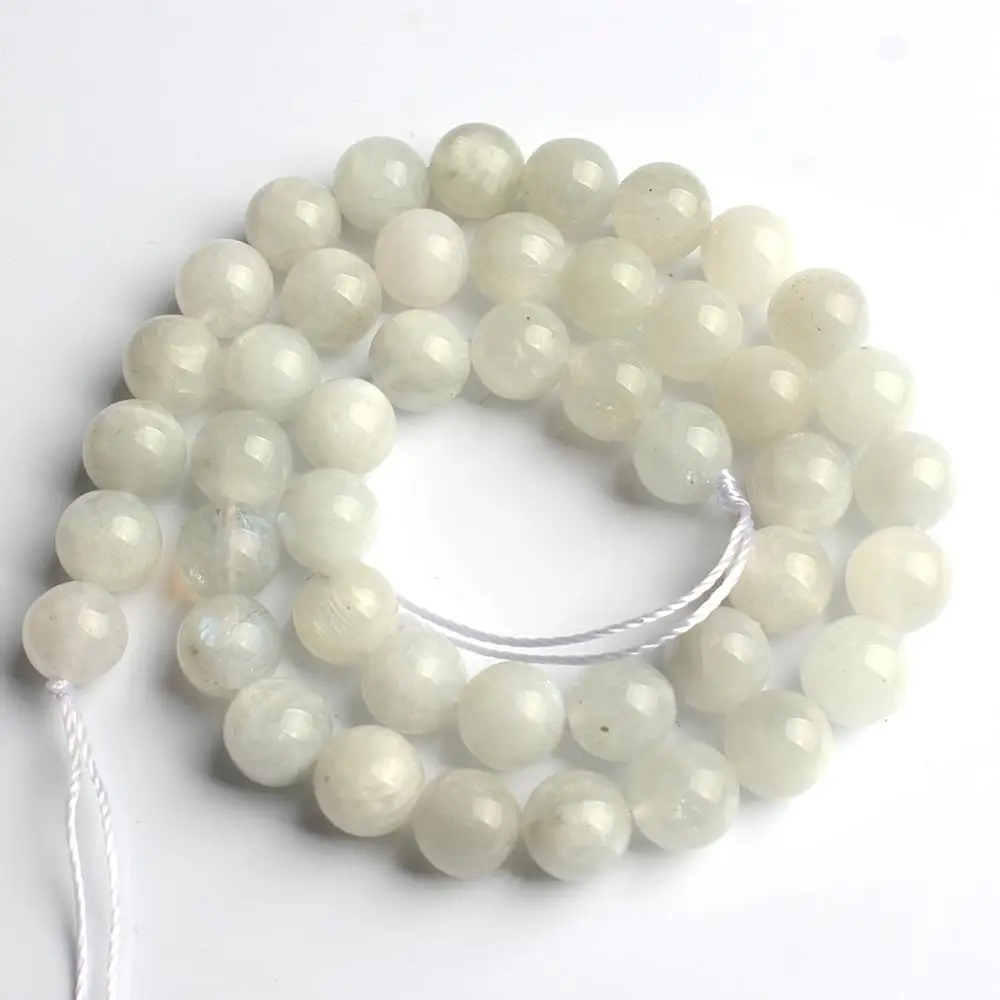 Natural Stone Beads 6 8 10mm Lava Moonstone Agate Turquoise Crystals Round Beads for Jewelry Making Diy Bracelets