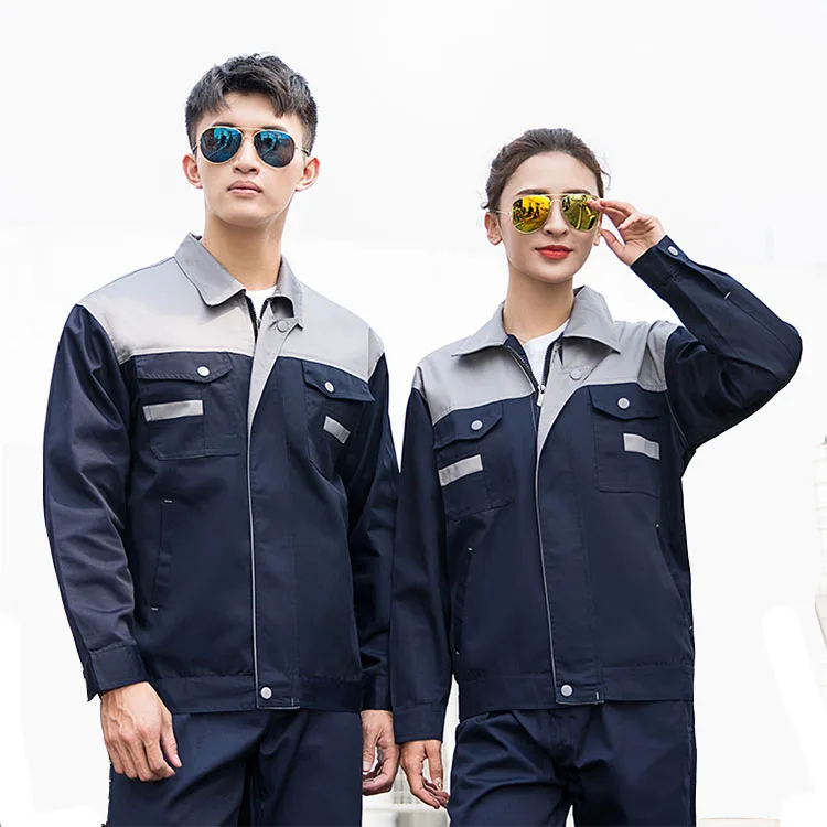 90% Polyester 10% Cotton Work Clothes Factory Direct Fashionable Unisex Worker Uniform Workwear