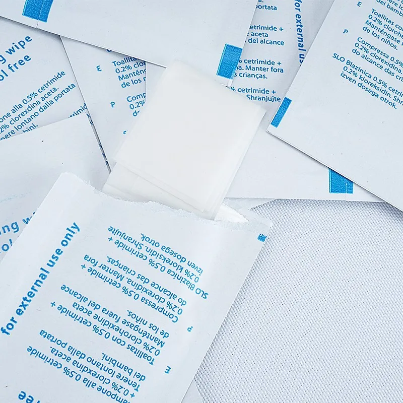 Disposable Chlorhexidine Alcohol-Free Cleaning and Disinfection Pads