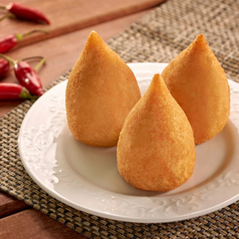 
Hot selling Cassava dough stuffed with a crunchy surface Coxinha de Aipim 