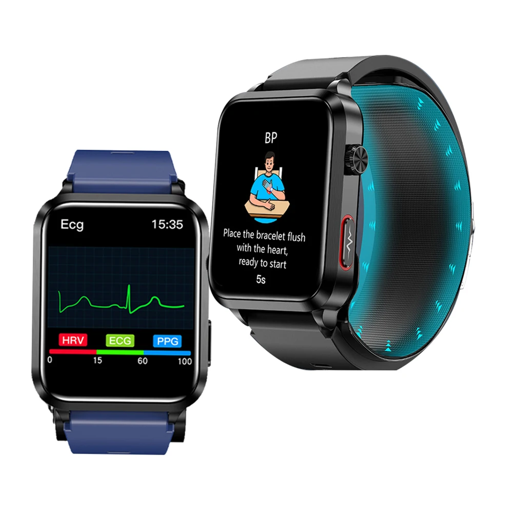 Medical smartwatch inflatable smart watch for heart rate bp monitor with blood pressure treatment watch type