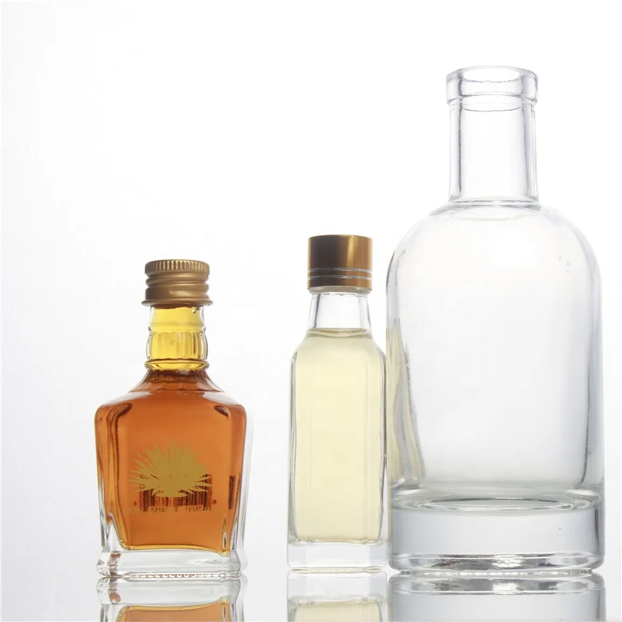 100 ml 50 ml mini empty oslo alcoholic beverages liquor glass bottles with cork lid