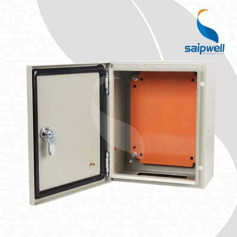 Saipwell IP66 300*250*200mm Waterproof Metal Box Electrical Power Distribution Box Cold-rolled Steel Distribution Box