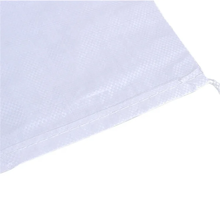 
Factory price 25kg 50kg white color recycle packaging pp woven bag for rice flour fertilizer 