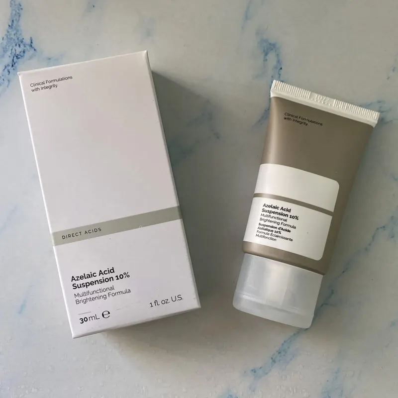 Азелаиновая кислота подвеска 10% противовоспалительная эссенция для лица против акне многофункциональная осветляющая формула основа для макияжа 30 мл