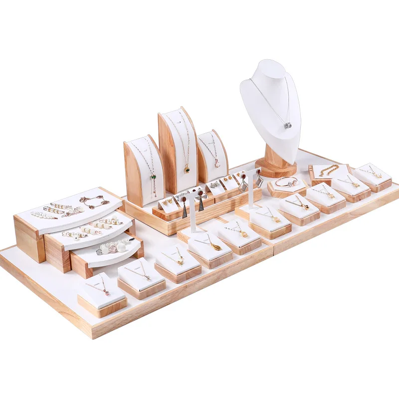 Custom Factory necklace earring Jewellery Stand Jewelry Display Set