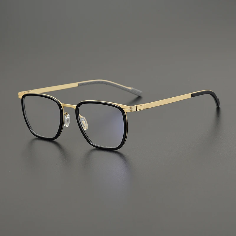 shenzhen titanium glasses frame High quality pure titanium spectacle frame oval frame for myopia