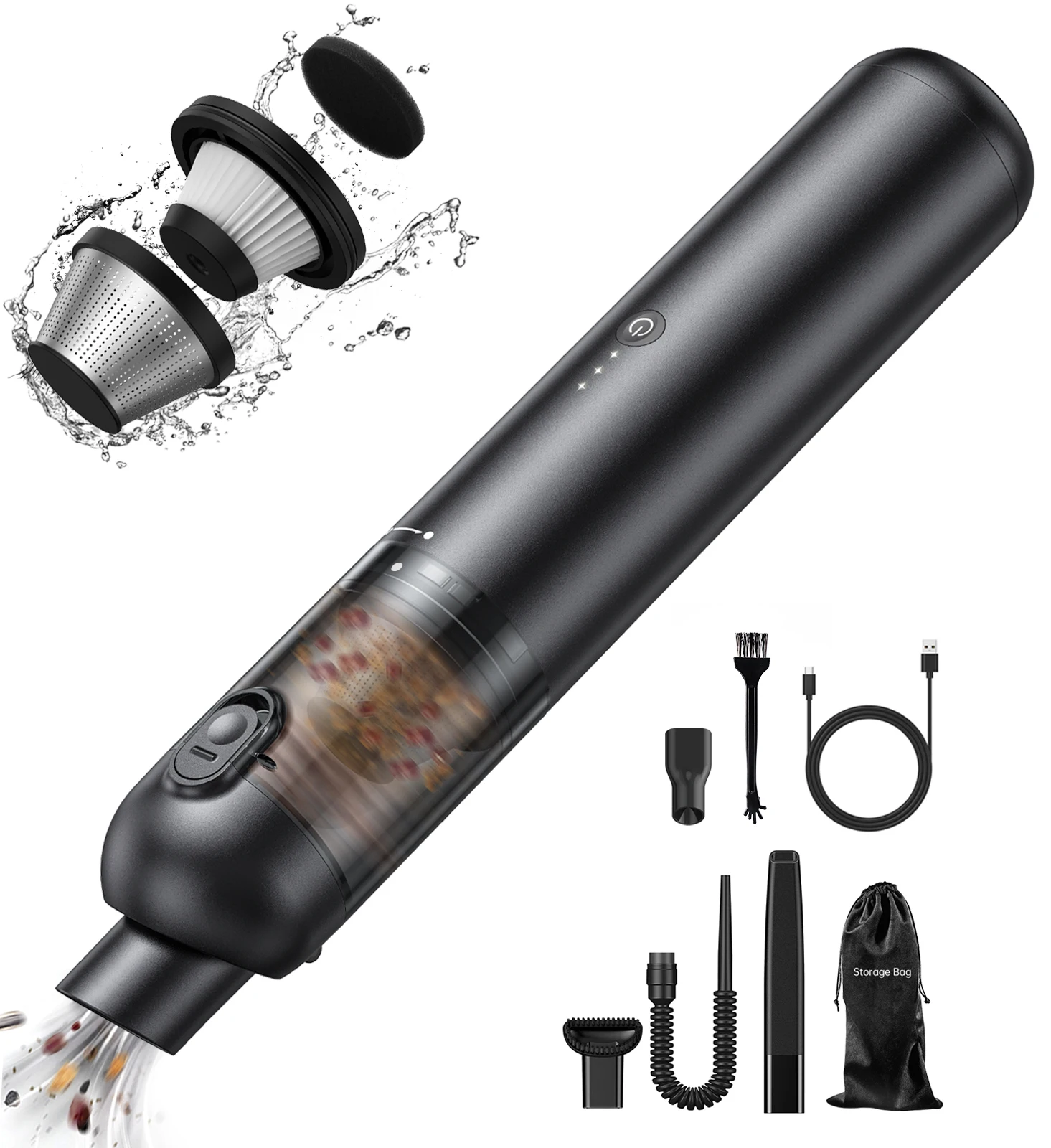 P03 Hoover Handheld Vacuum Cleaner Portable Mini Handheld Cordless Vacuum Cleaner Set Handheld Wired Car Vacuum Cleaner For Home