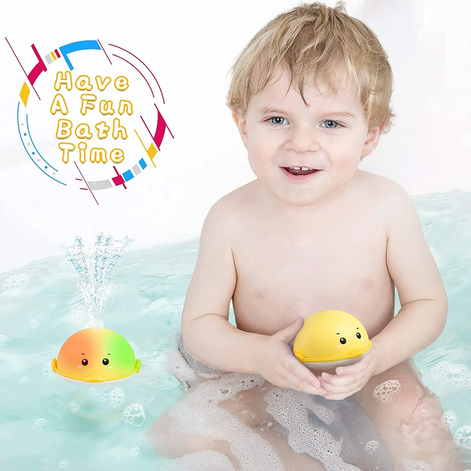 Игрушки для ванны с подсветкой малышей распылитель воды