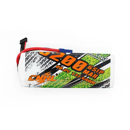 CNHL 6200MAH 22.2V 6S 90C LIPO BATTERY Soft Pack With EC5 Plug For SpeedRun car