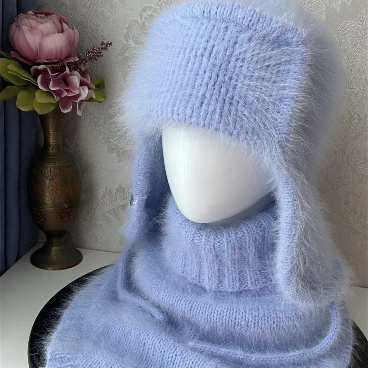 60%Angora Yarn Russia Popular 60%Mink Yarn Ball Yarn 50g+20g For Hand Knitting 14/2NM Factory Wholesale