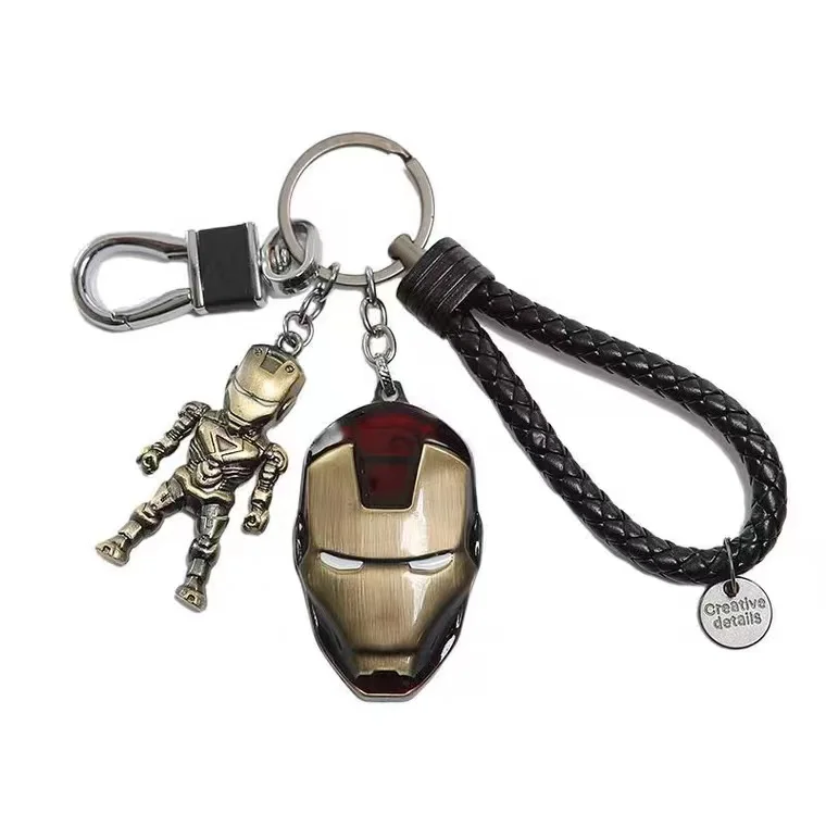 Custom metal key ring Wholesale Marvel The Avenger Thor laser LOGO zinc alloy key chain Movie Souvenir Hammer Keychain