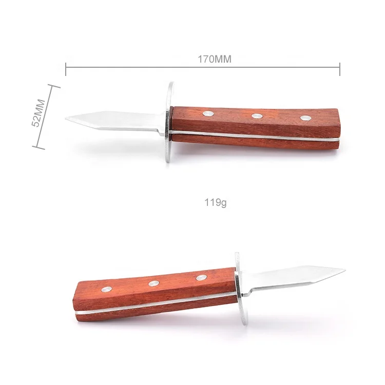 Wooden Handle Clam Shell Opener Tool Handmade Wazirabad Professional Shellfish Shucker Knife