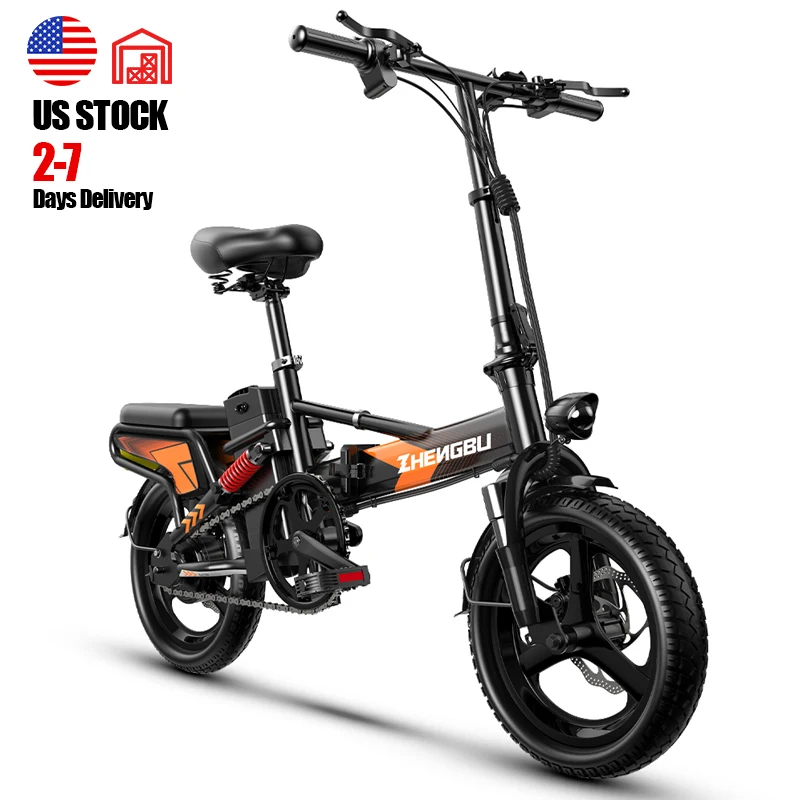 ZHENGBU EUY D13 48V 20AH 400W Electric Bicycle Foldable 14inch Super Light and Mini Ebike 14' Folding Electric Bike City Ebike
