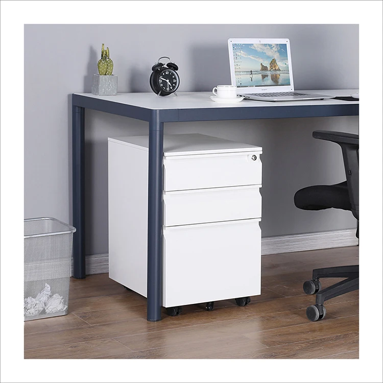 Knock-Down A4 File Metal Filing Office Storage cabinet Mobile Moving Pedestal Cabinet For Sale