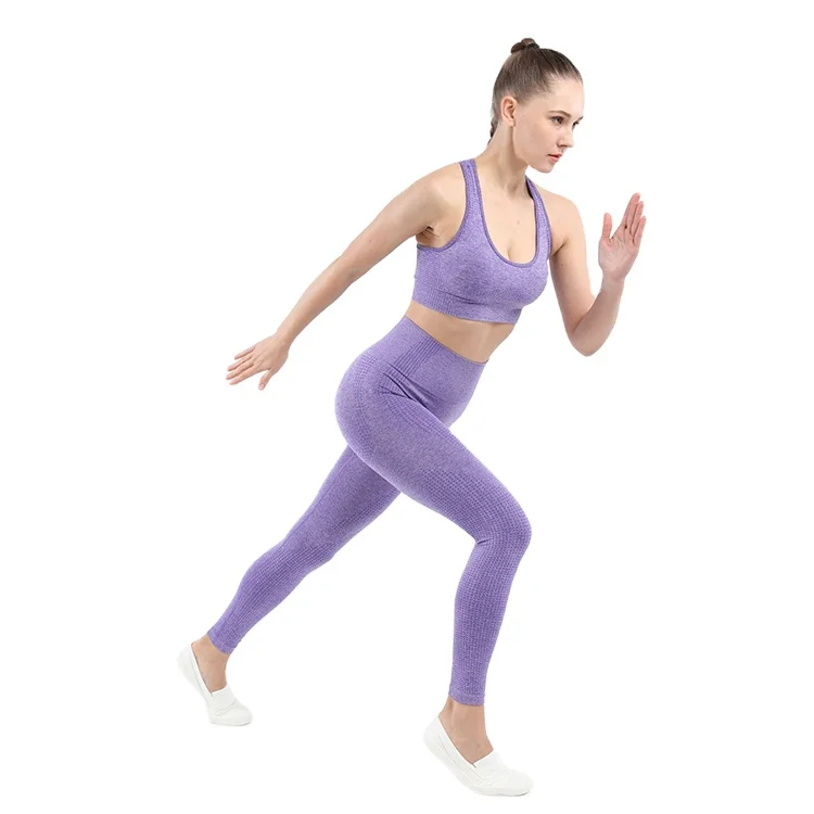 
Customized Woman Booty Sportswear Jacquard Logo Seamless Activewear Leggings 