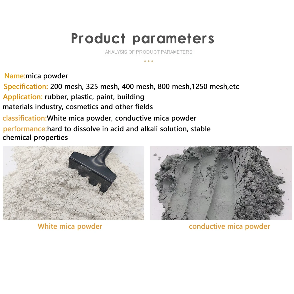 Supply Cheap White Mica Powder 2000 Mesh For coating Rubber Ceramic Glaze Filler Refractory