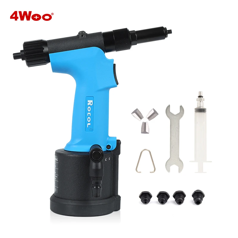 Efficient Automatic Air Riveter RL-4000s Pneumatic Rivet Gun Durable Powerful Pull Force Riveting Tool