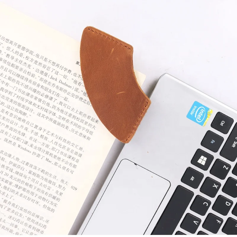 CHANGRONG Custom Vintage Accessories Rustic Leather Corner Bookmark