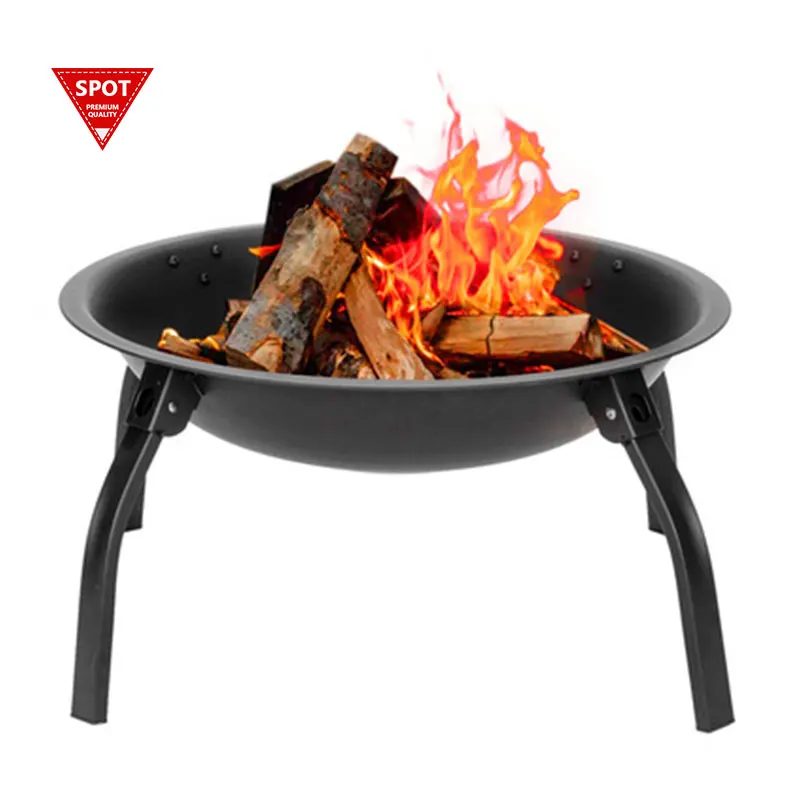 Outdoor Garden Patio Fire Pit Cooking Grill And Fire Pit Table Wholesale Steel Fire Pit
