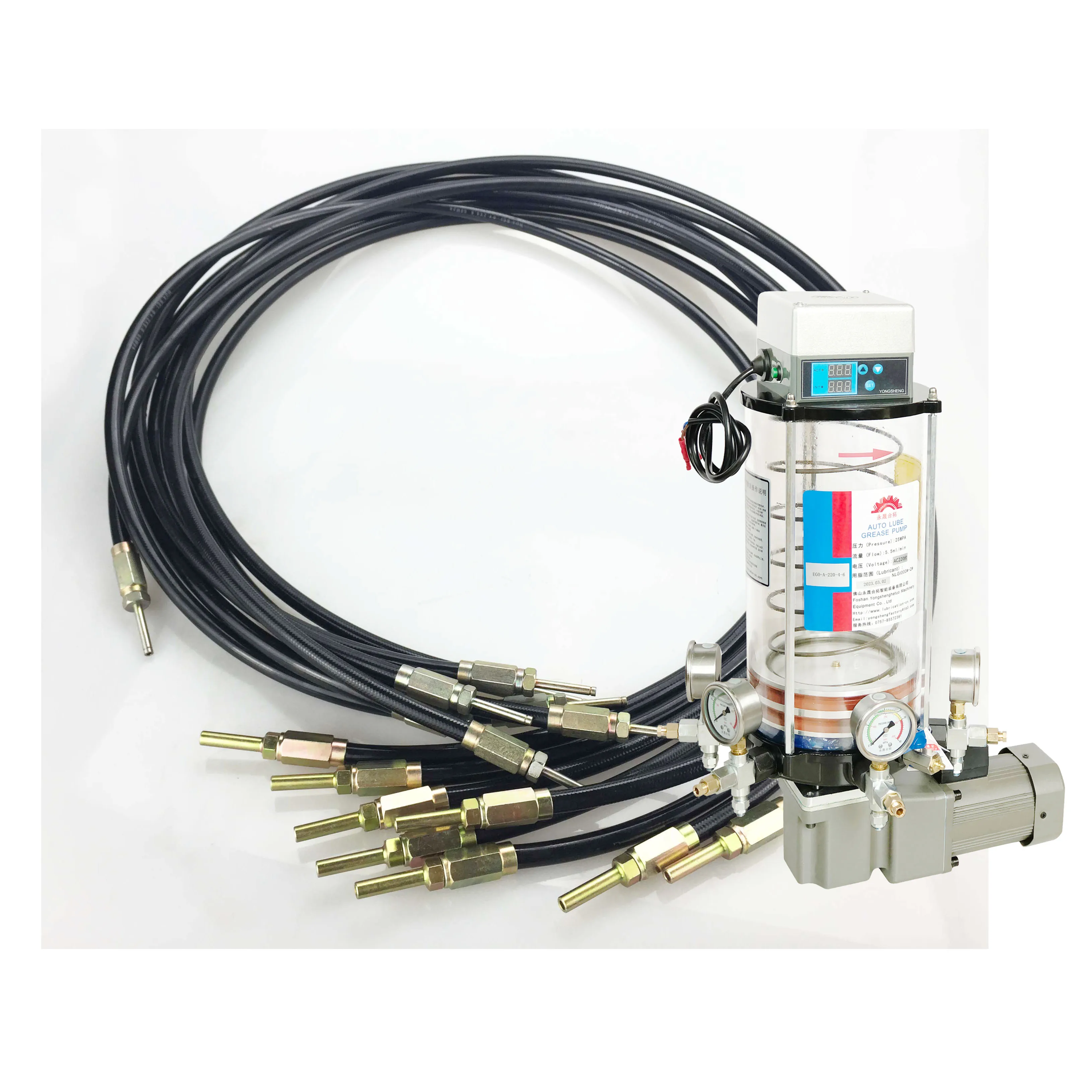 YONGSHENG Factory High Pressure Resin Hose Lubrication Hose Stud Accessories Threaded Sleeve Hose Centralized Lubrication System