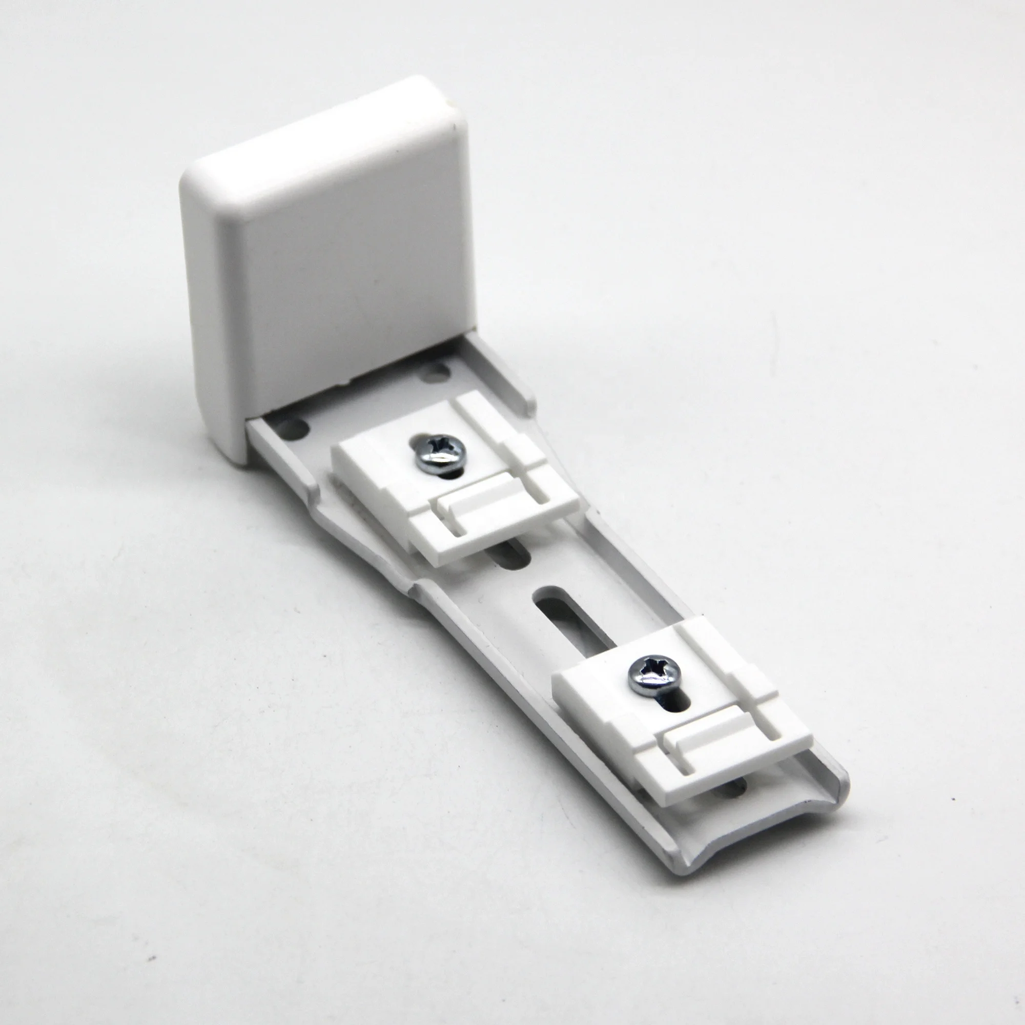 126mm Super Strong Snap fit Double Brackets with Screw Cover for wave fold s fold curtain rail