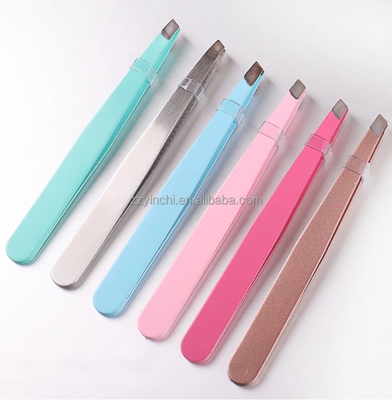 Wholesale best tools private label custom professional eyebrow tweezer