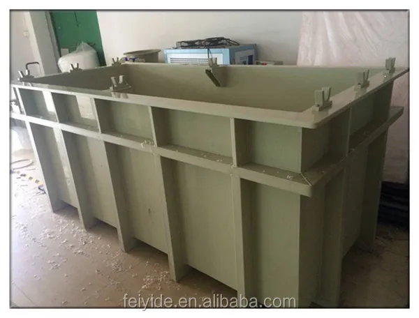 Low price electroplating electrolysis tank polypropylene bath chemical liquid PP tank metal electroplating machinery